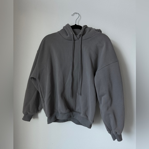 Princess Polly Oversized Charcoal Gray Hoodie - Picture 3 of 6